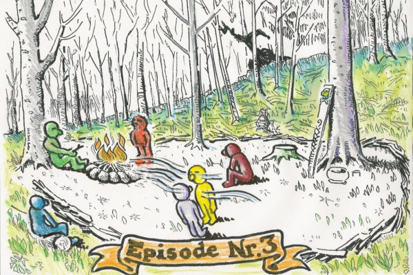 Zeichnung einer Naturaufstellung